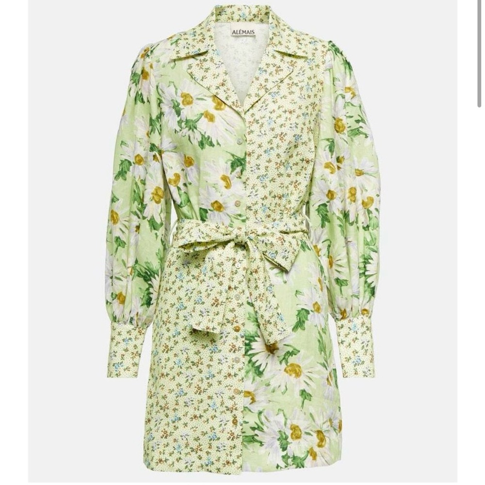 ALEMAIS Floral Shirt Dress
